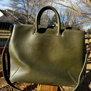 Matt & Nat Kintla Green Satchel Vegan Leather Crossbody Bag